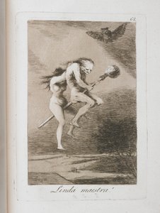 Plate from Los Caprichos, 1797-1798 by Francisco de Goya